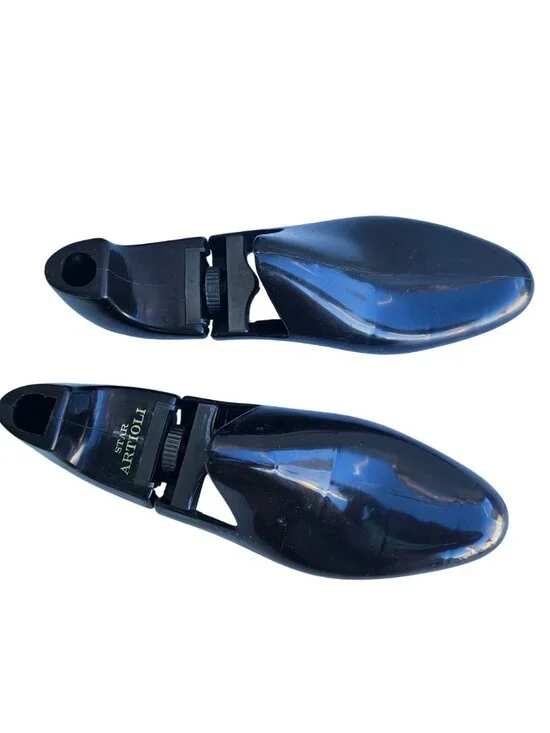 Star Artioli Vintage Handmade Italy Black Leather Horsebit Mens Loafers 9D - Picture 12 of 15